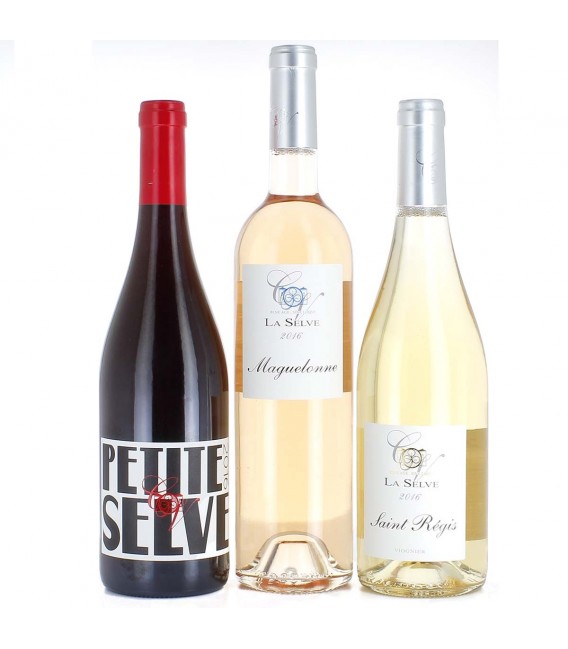 Coffret de trois vins bio - Chateau de la Selve - Rouge, Blanc et Rosé