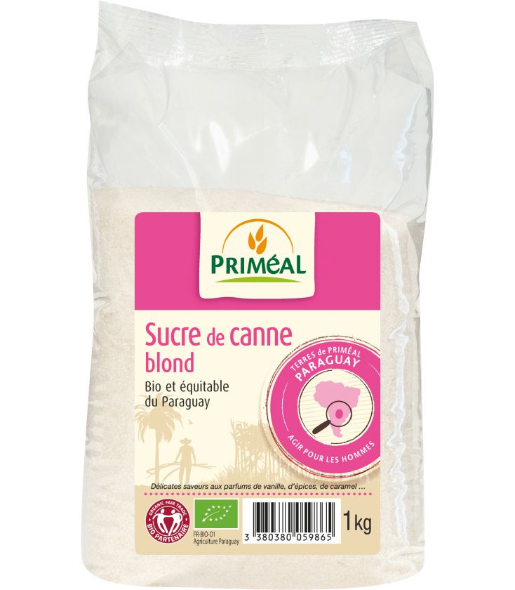 Sucre de canne blond bio & équitable