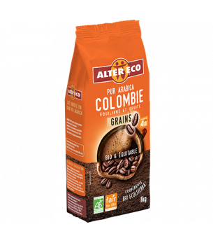 Café Colombie Grains 500g équitable & bio