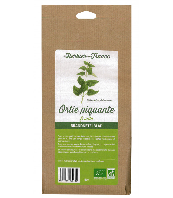 Herbaria Infusion Bio pour French Press - Ortie & Gingembre, 45 g