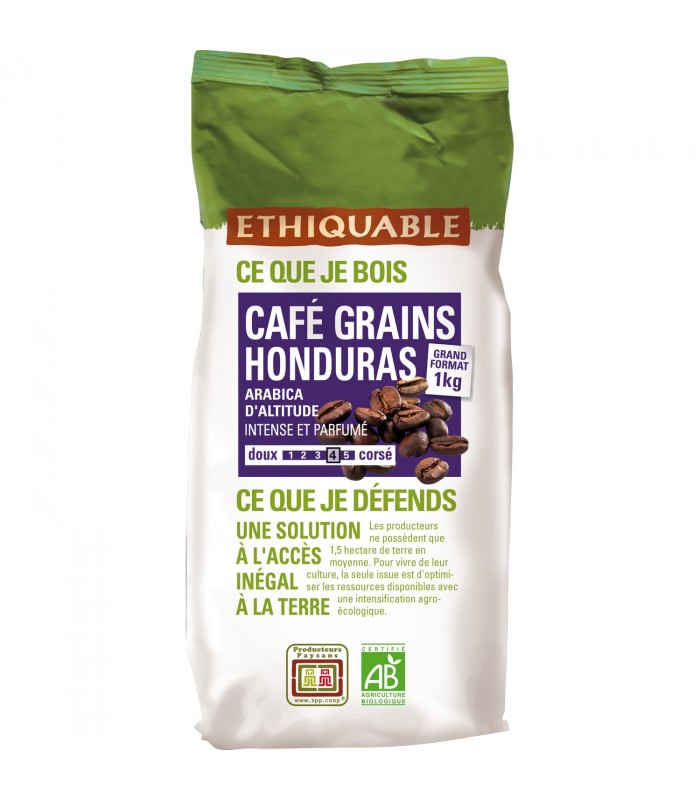 Boite café grain HONDURAS Premium Bio 125g CAFE DU VIEUX PECHEUR