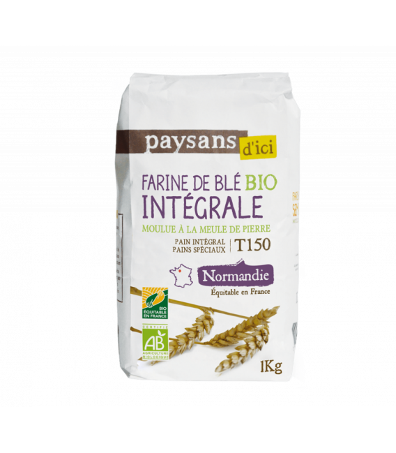 Farine de Blé Intégrale T150 bio & équitable