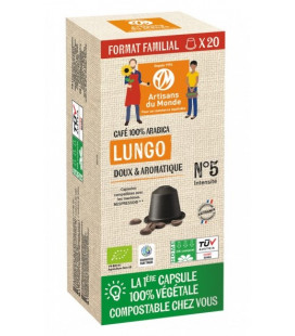 PROMO - Capsules café Lungo Perou Ethiopie Bio