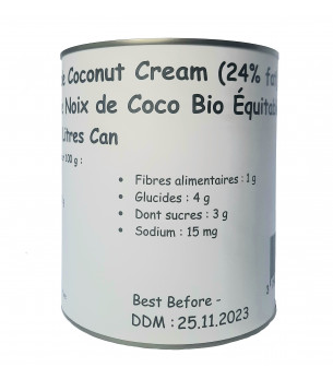 Huile de coco vierge bio 380 ML Alimentaire