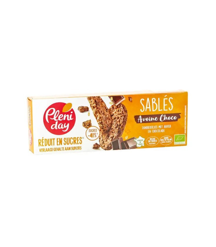 Sablés avoine choco réduits en sucres bio