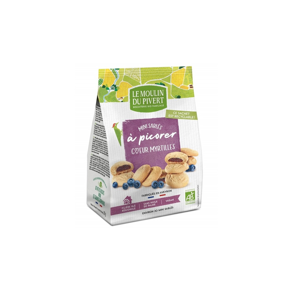 FRANCE BéBé BIO - Mini Galette de Riz Biscuits Bio - Pomme Mangue