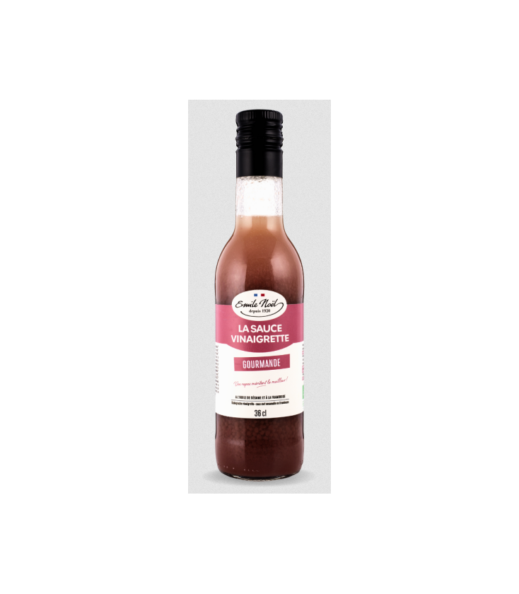 Sauce vinaigrette Gourmande - Huile de sésame & Framboise bio