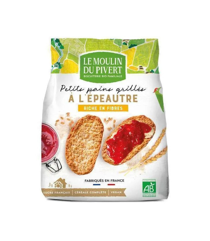 Petits pains grillés épeautre bio & vegan