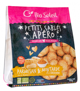 PROMO - Petits sablés apéro Parmesan et Moutarde Bio