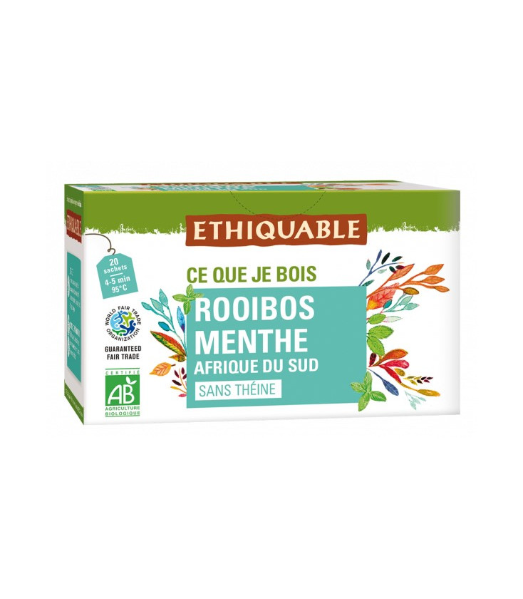 Rooibos Menthe d'Afrique du Sud bio & équitable