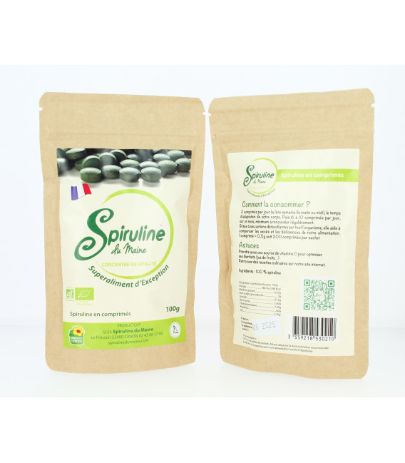 Spiruline crue solidaire en brindille