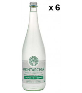 L'eau de source de Montarcher, LOT de 6 x 1L - Eau pétillante