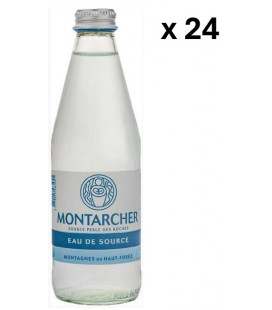 L'eau de source de Montarcher, LOT de 24 x 33 cL - Eau plate