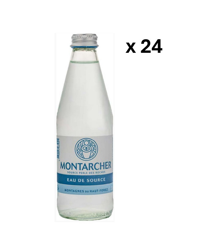 L'eau de source de Montarcher, LOT de 24 x 33 cL - Eau plate