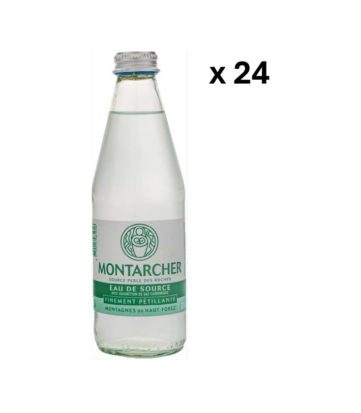 L'eau de source de Montarcher- Eau pétillante 33 cL