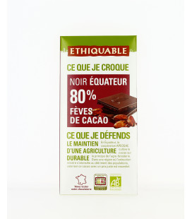 Chocolat Noir Fèves de Cacao bio & équitable