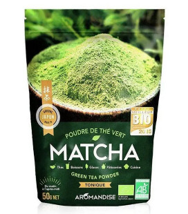 Poudre de thé vert bio japonais Matcha