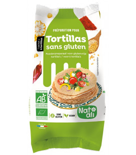 Préparation en poudre BIO pour tortillas sans gluten bio & sans gluten