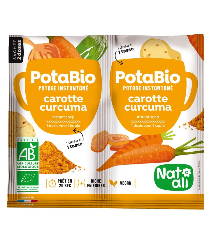 Potage instantané Potabio 5 légumes - Psyllium BIO