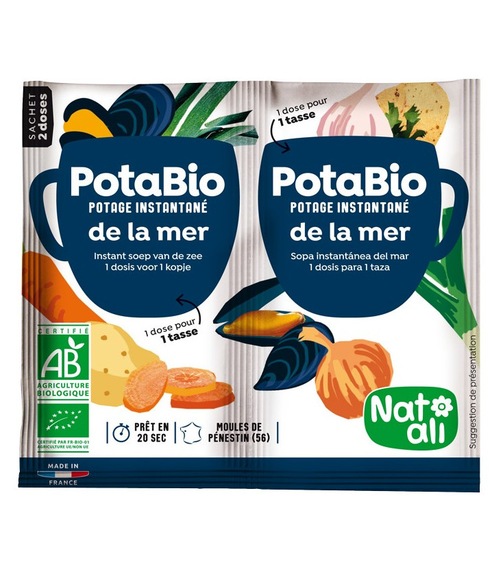 Potage instantané Potabio 5 légumes - Psyllium BIO