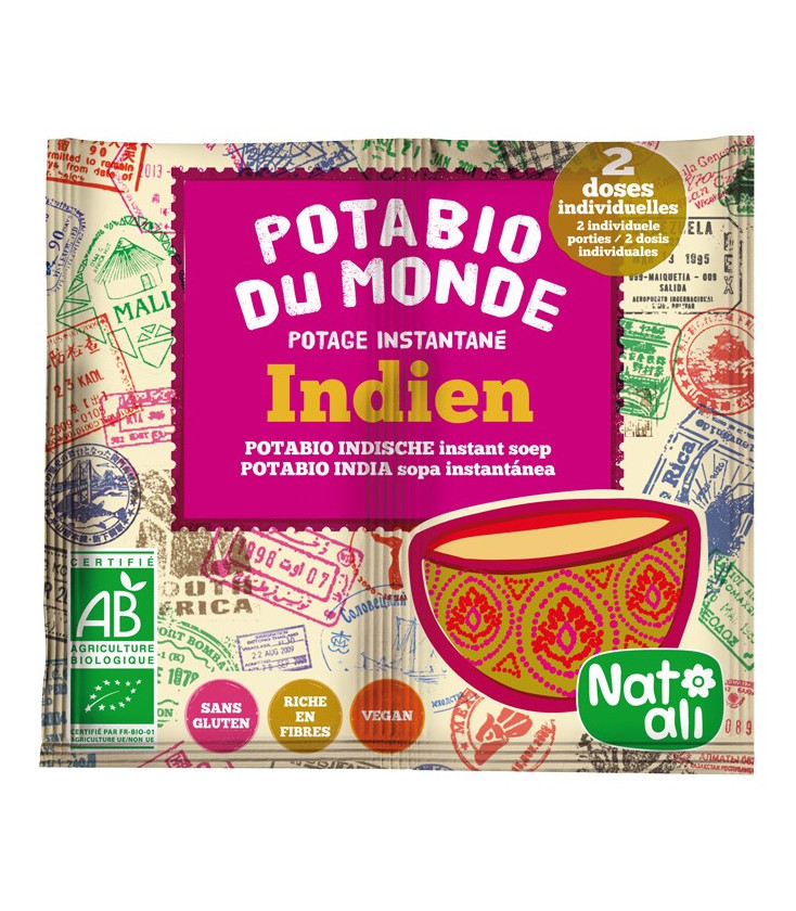 Potage instantané Potabio du Monde Indien BIO