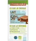 Chocolat au lait 50% Grand Cru Bolivie bio & équitable