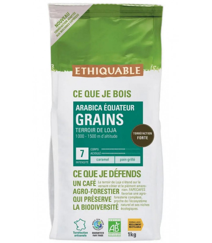 Café Équateur GRAINS bio & équitable (Terroir de Loja) 1 kg