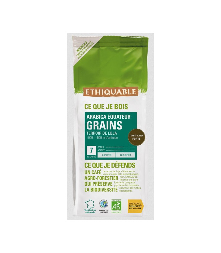 Café Équateur GRAINS bio & équitable - 500 g