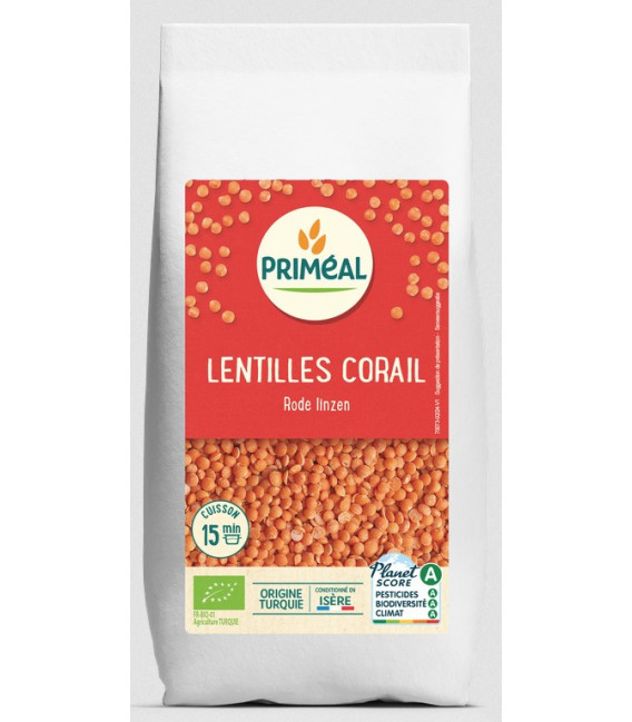 Lentilles corail bio