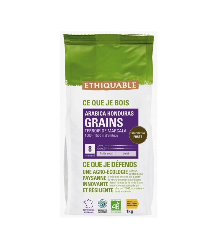 Café Honduras GRAINS bio & équitable 1 kg