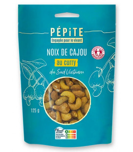 Noix de Cajou au Curry Source de PROTEINES bio et équitable