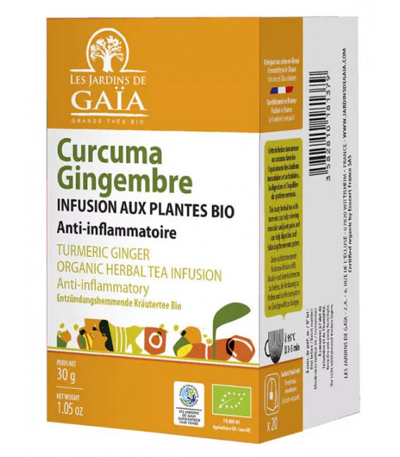 Défenses immunitaires - Curcuma Gingembre Bio