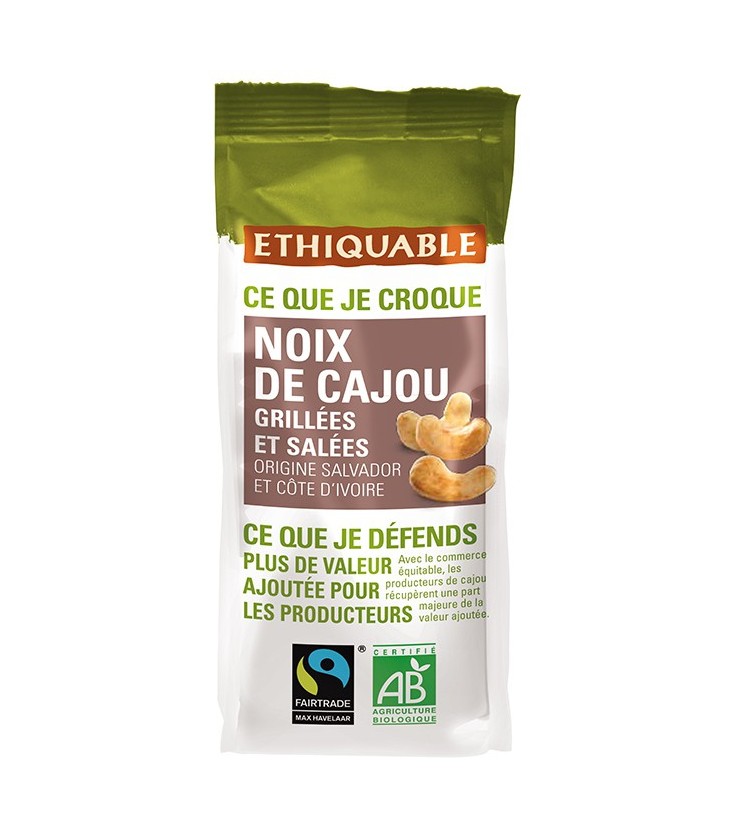 PROMO - Noix de Cajou Grillées et Salées bio & équitable