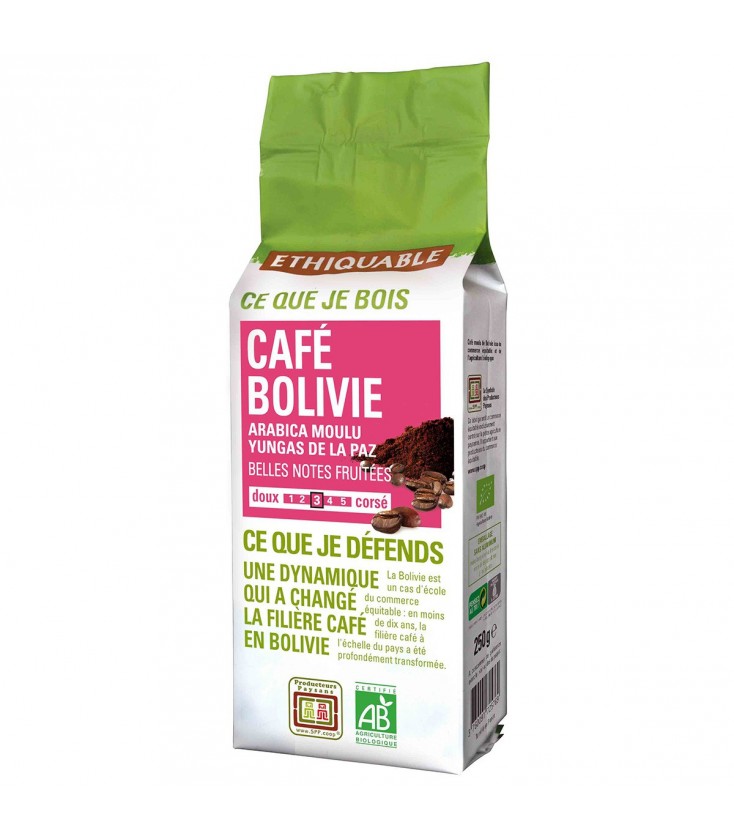 DATE DÉPASSÉE - Café Bolivie MOULU bio & équitable